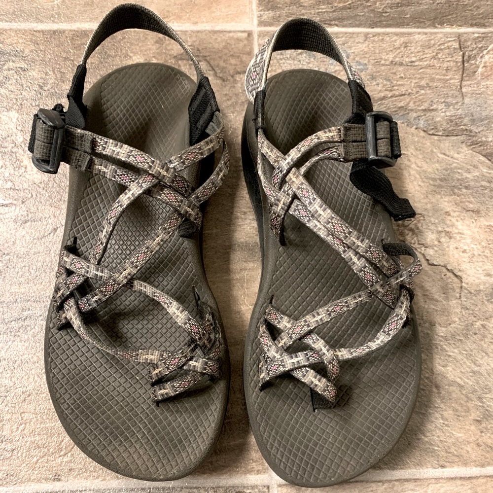 Grey Chacos, size 10